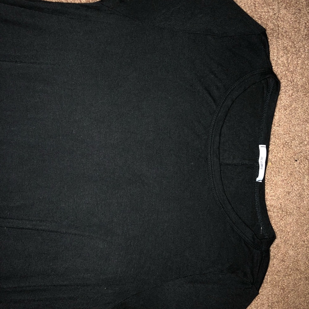 long black short sleeve shirt/dress